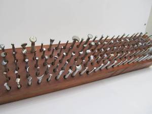 lot 93 image: LARGE Set of Tandy Leather Working Tools