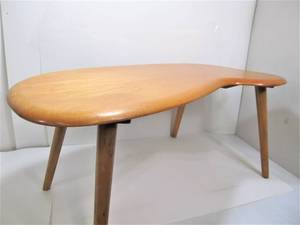 lot 105 image: Excellent Vintage Mid Century 1950s Era Kidney Shaped Coffee Table