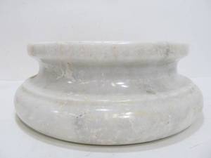 lot 144 image: HEAVY Solid MarbleStone Architectural Column Base or Stand