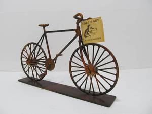 lot 218 image: Limited Steve Jaenisch Metal Torch Art Bike Sculpture