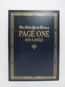 lot 226 image: LARGE Great Condition PAGE ONE New York Times Book 1851-2002