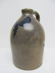 lot 251 image: Early Antique Salt Glaze Stoneware Jug