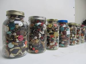 lot 202 image: Large Lot of Vintage Clothing Buttons
