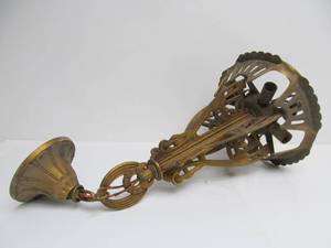 lot 207 image: Vintage Deco 1930s LIGHTOLIER Slip Shade Light Fixture