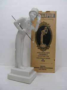 lot 297 image: Large Vintage 1950s-60s I.W. HARPER Whiskey Statue wBox