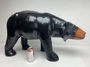 lot 327 image: Fantastic LARGE Genuine Leather Black Bear