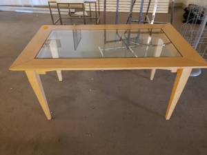 Glass Top Display Table