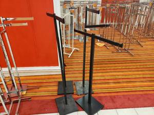 4 Black Clothing Stands