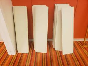 Pile of Plastic Shelving