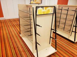 Display Stand with Glass Shelves