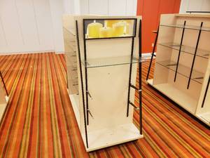 Display Stand with Glass Shelves