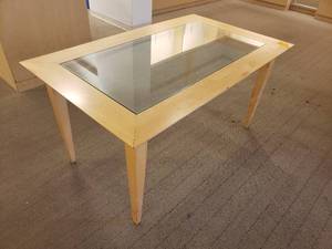 Glass Top Display Table