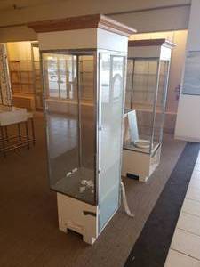 2 Standing Glass Displays