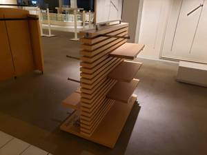 Display with Movable Shelves