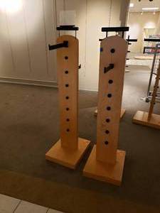 Pair of Wooden Display Stands