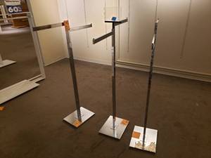 3 Adjustable Clothing Display Racks