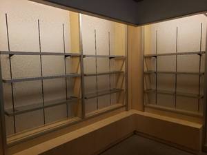 Metal Framed Plate Glass Shelves