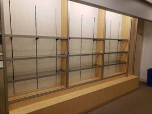 Metal Framed Plate Glass Shelves
