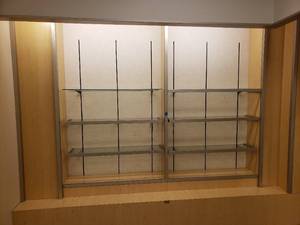 Metal Framed Plate Glass Shelves