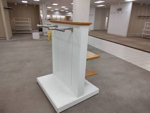Display with Bars and Shelves