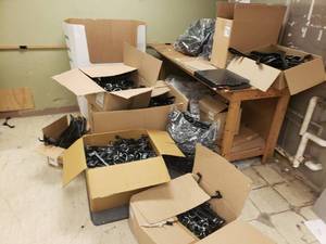 Pile of Retail Clothes Hangers