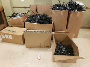 Pile of Retail Clothes Hangers