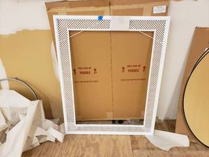 White Frame Display