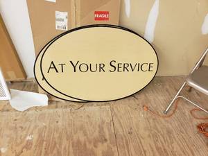 At Your Service Signs