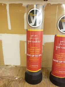 Single Standing Advertising Display