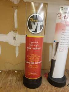 Single Standing Advertising Display