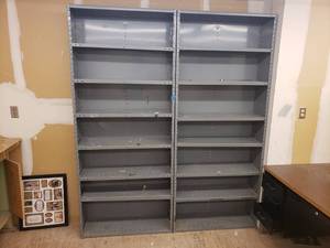 2 Metal Shelving Units