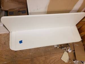 Lot of 6 White Wooden Shelves