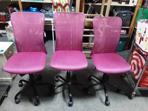 Set Of 4-Rolling Office Chairs