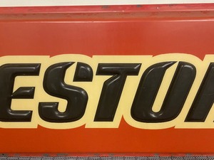 Large Molded Plastic Bridgestone Sign