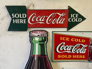 Collection of Seven Coca-Cola Metal Signs (Reproduction)