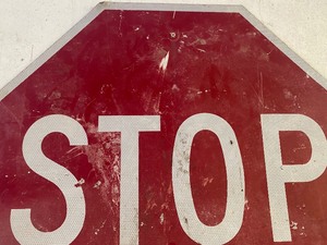 Metal Stop Sign