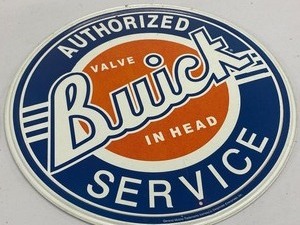 Authorized Buick Service Circular Sign & White Pass and Yukon Route Circular Sign