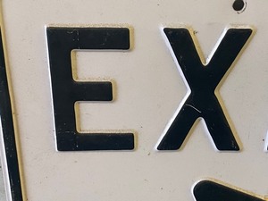 Metal EXIT Sign with Arrow