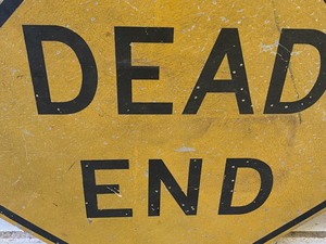 DEAD END Metal Sign