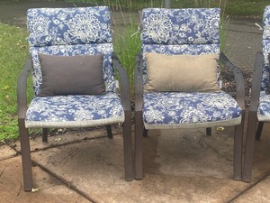 Set of Four Patio Chairs