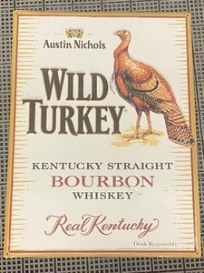 Wild Turkey Bourbon Metal Sign