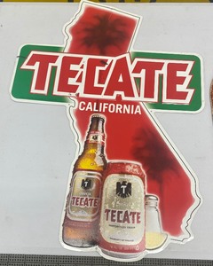 Tecate and Amsteel Light Beer Metal Beer Signs