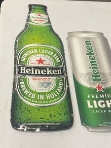 Two Heineken Beer Metal Signs