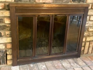 Fireplace Insert and Log Holder for Wood Burning Fireplace