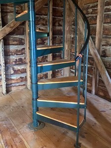 Spiral Metal Staircase by The Iron Shop
