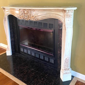 Beautiful Decorative White Fireplace Mantle