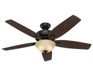 lot 3 image: Hunter Newsome 56 in. Indoor Premier Bronze Bowl Ceiling Fan