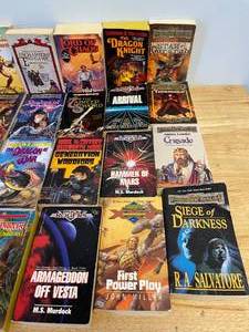 lot 90 image: HUGE Lot of Science Fiction and Fantasy Books, Dungeons and Dragons, Forgotten Realms Etc. 