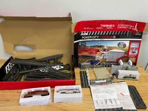 lot 26 image: Power Trains Starter Sets with Railroad Cars, Tracks and More