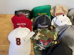 lot 34 image: Lot of Various Baseball Hats, Trucker Caps-Packers, John Deere, and More
